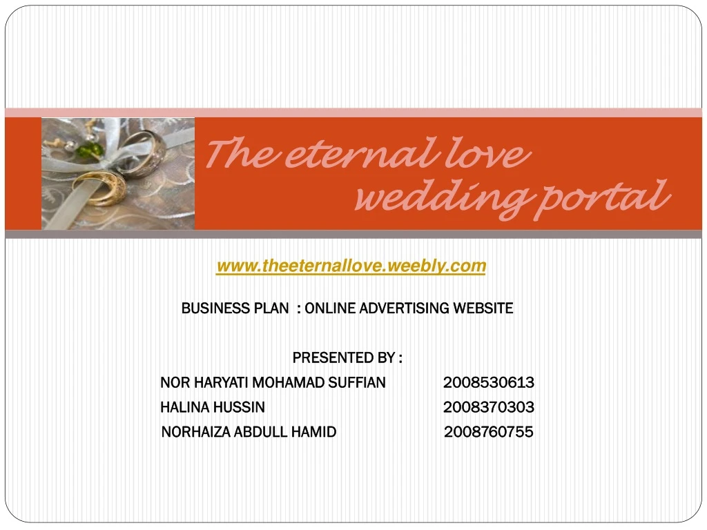 the eternal love wedding portal