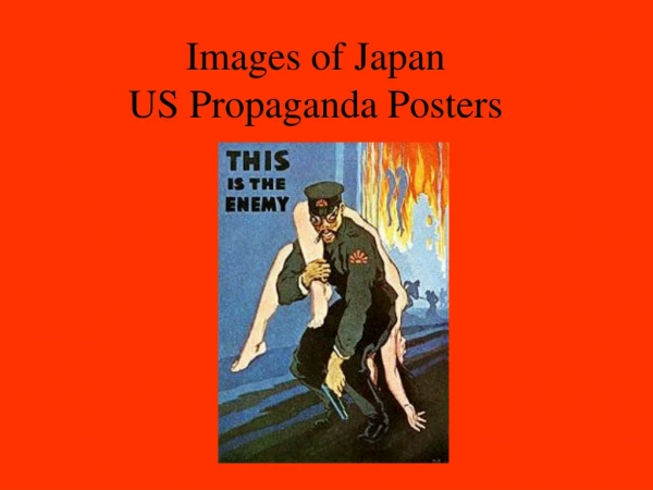 Images of Japan US Propaganda Posters