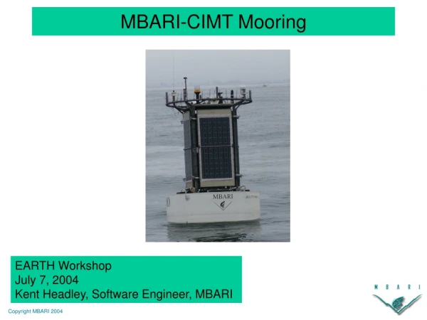 MBARI-CIMT Mooring