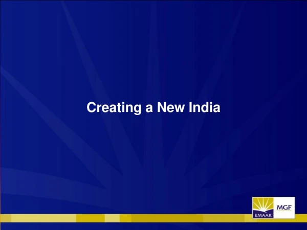 Creating a New India