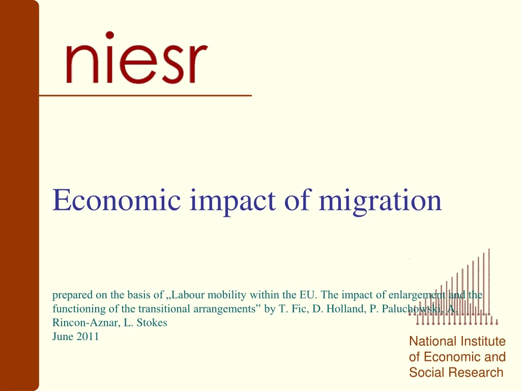 economic impact of migration pr epared