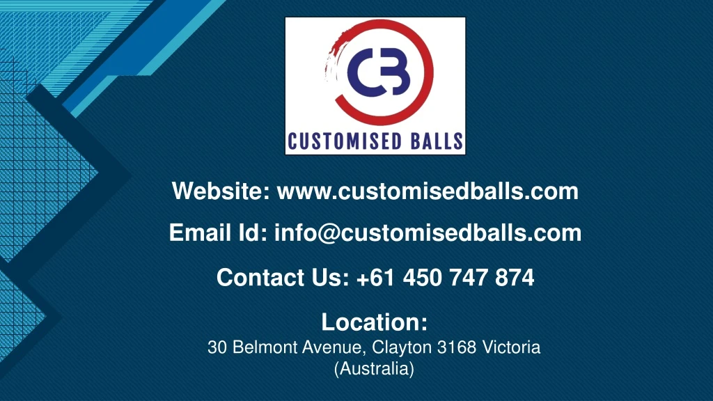 website www customisedballs com