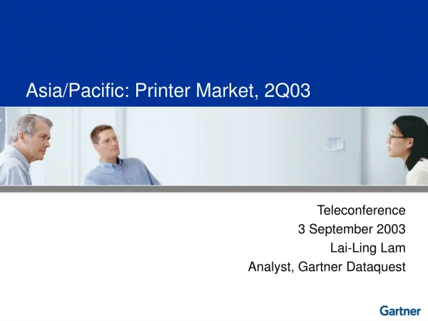 Asia/Pacific: Printer Market, 2Q03