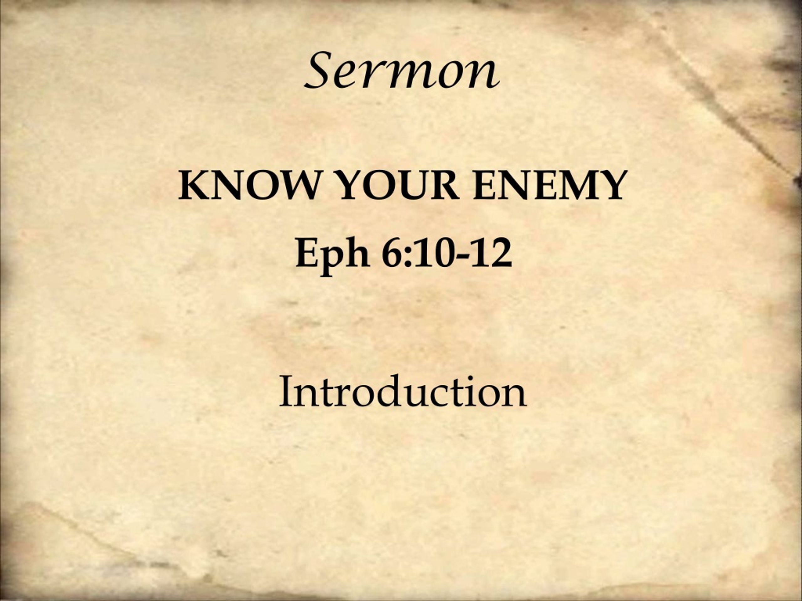 Unveiling Our Adversary: Understanding and Overcoming the Spiritual Battles - slide 1