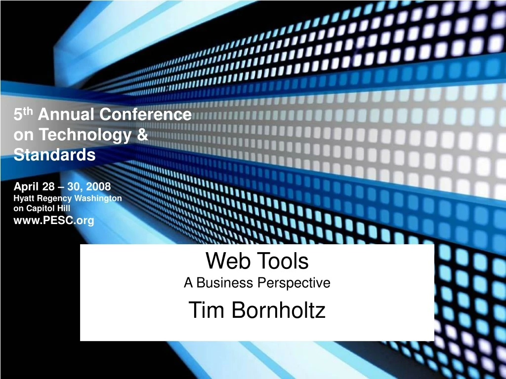 web tools a business perspective tim bornholtz