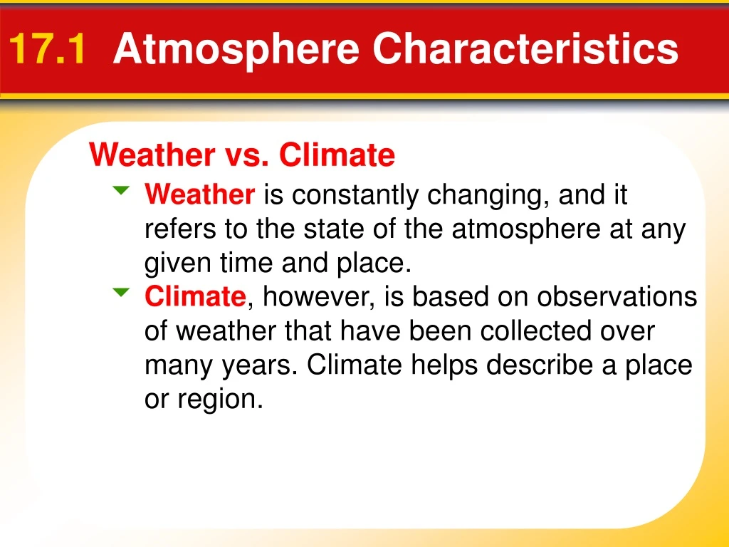 17 1 atmosphere characteristics