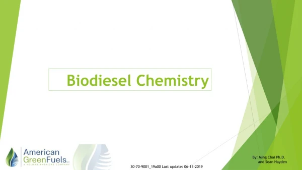 Biodiesel Chemistry