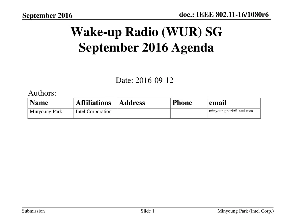 wake up radio wur sg september 2016 agenda