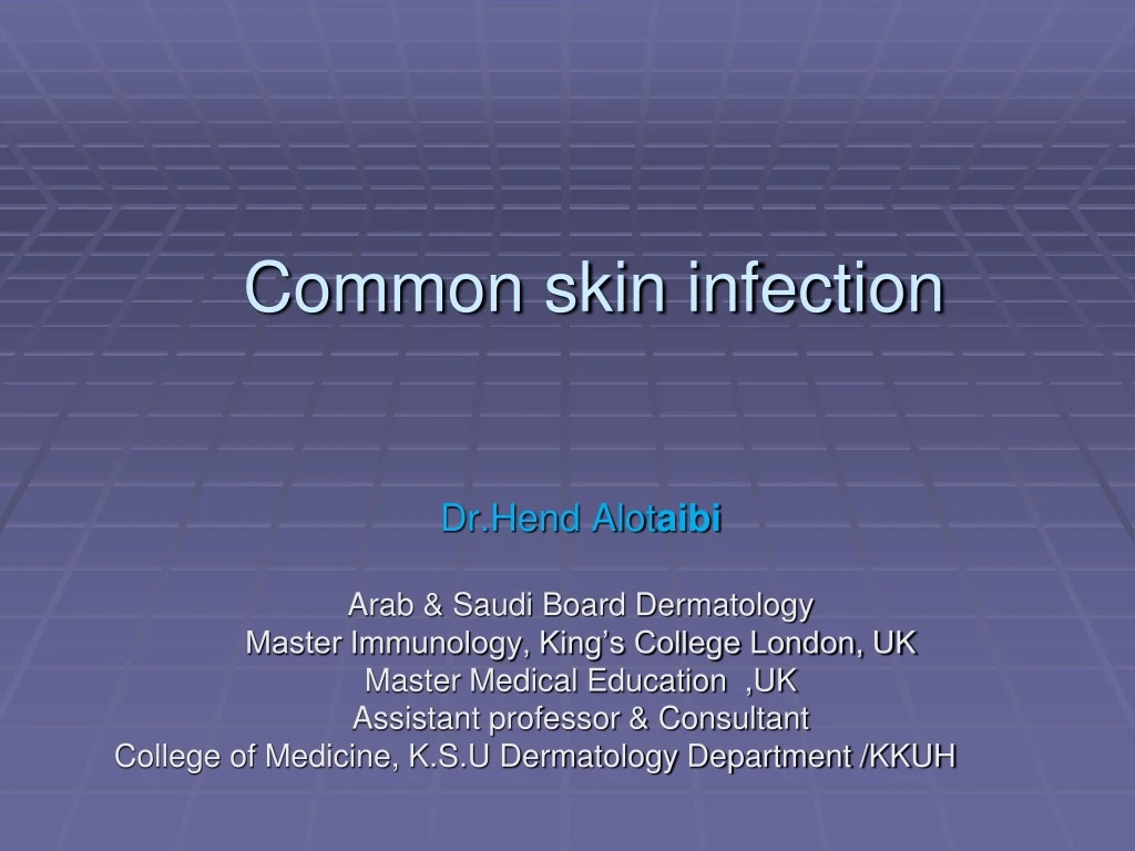 common skin infection