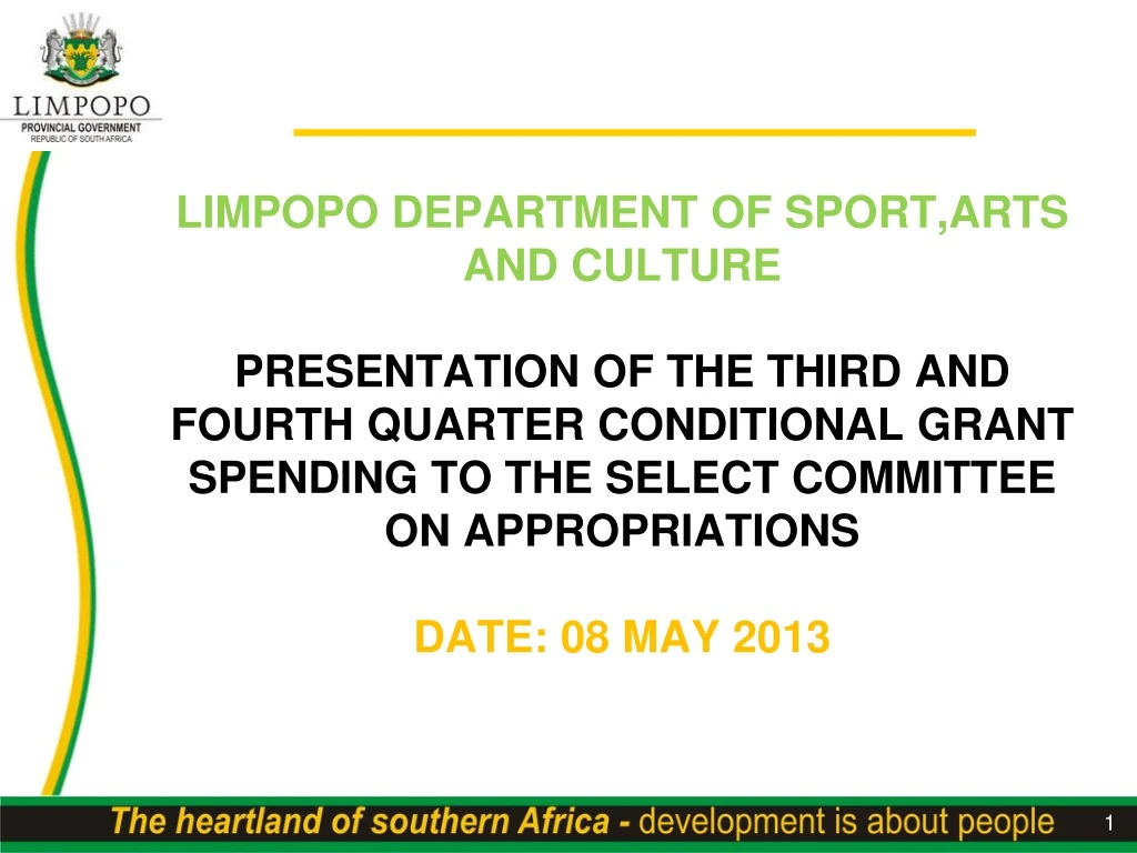 limpopo department of sport arts and culture