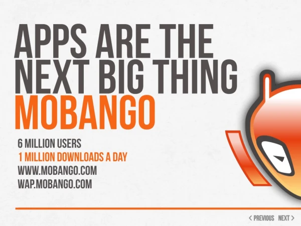 APPS are the next big thing Mobango