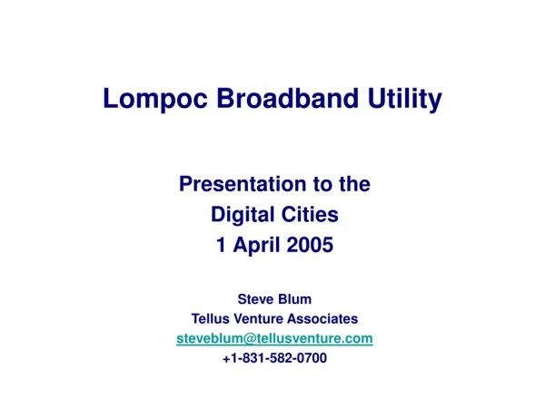 Lompoc Broadband Utility