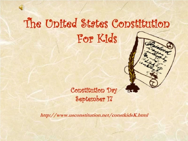 The United States Constitution For Kids