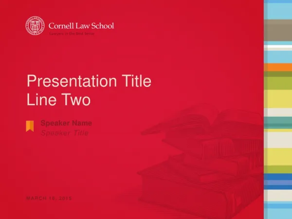 Presentation Title Line Two