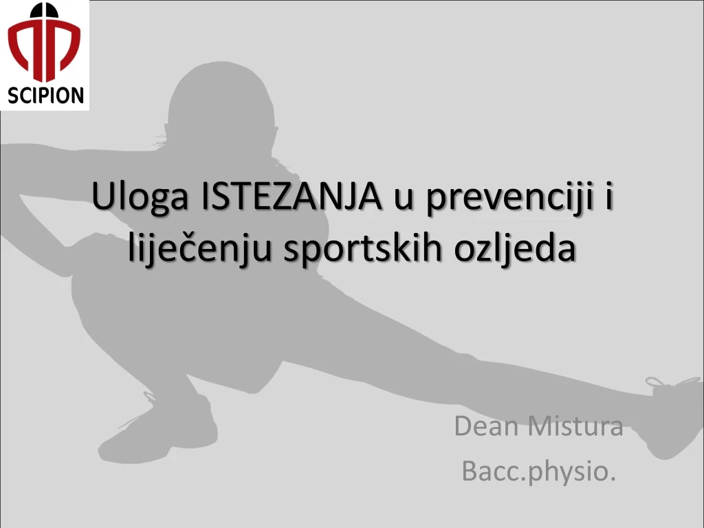 uloga istezanja u prevenciji i lije enju sportskih ozljeda