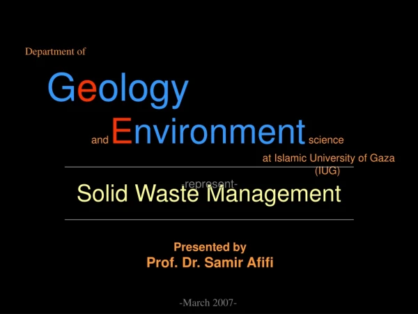 Solid Waste Management