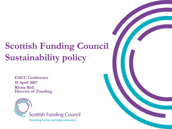 Scottish Funding Council Sustainability policy