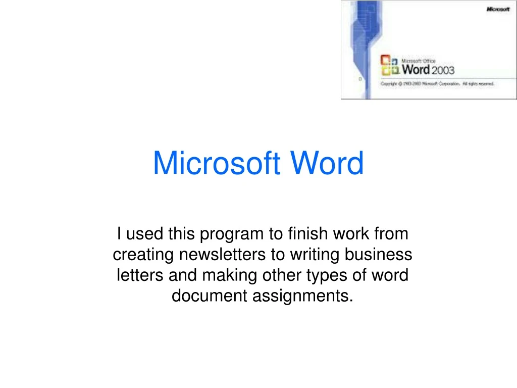 microsoft word