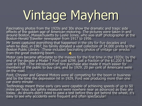 Vintage Mayhem