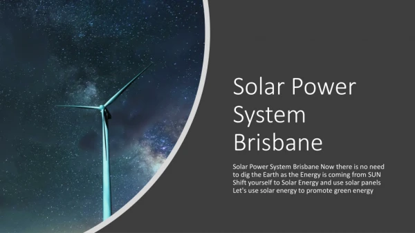 solar power system Brisbane