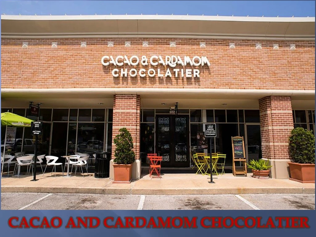 cacao and cardamom chocolatier