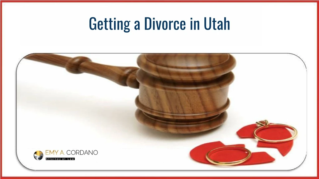 getting a divorce in utah