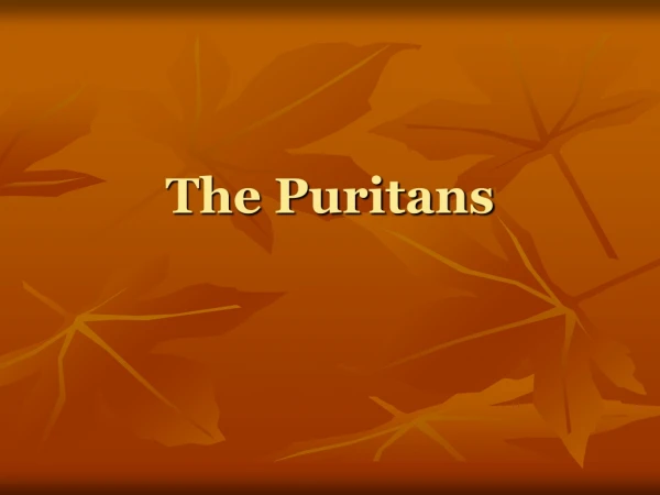 The Puritans