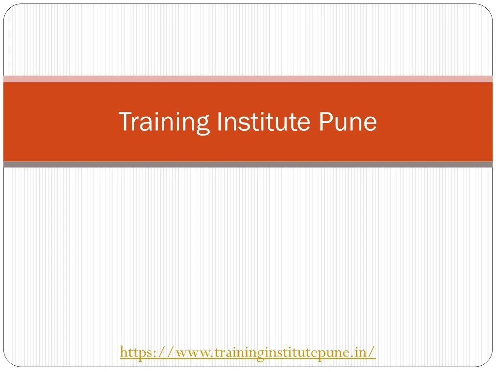 training institute pune