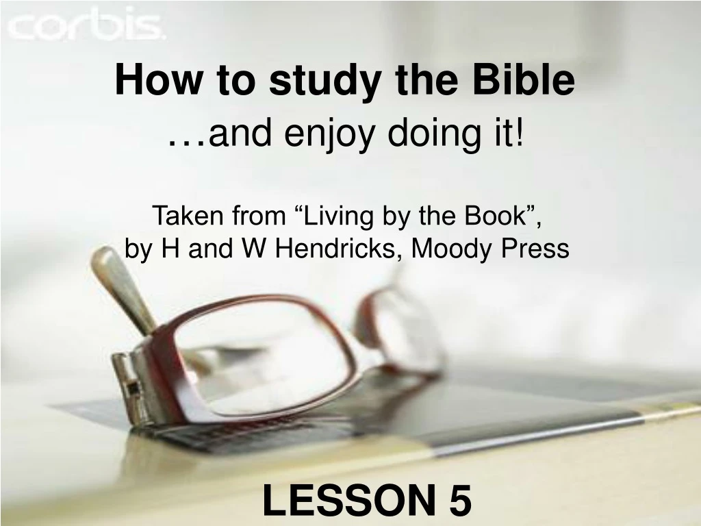 how to study the bible and enjoy doing it