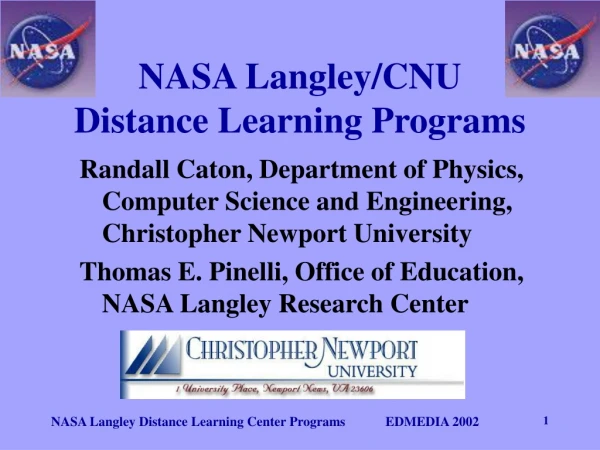 NASA Langley/CNU Distance Learning Programs