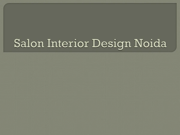 salon interior design Noida