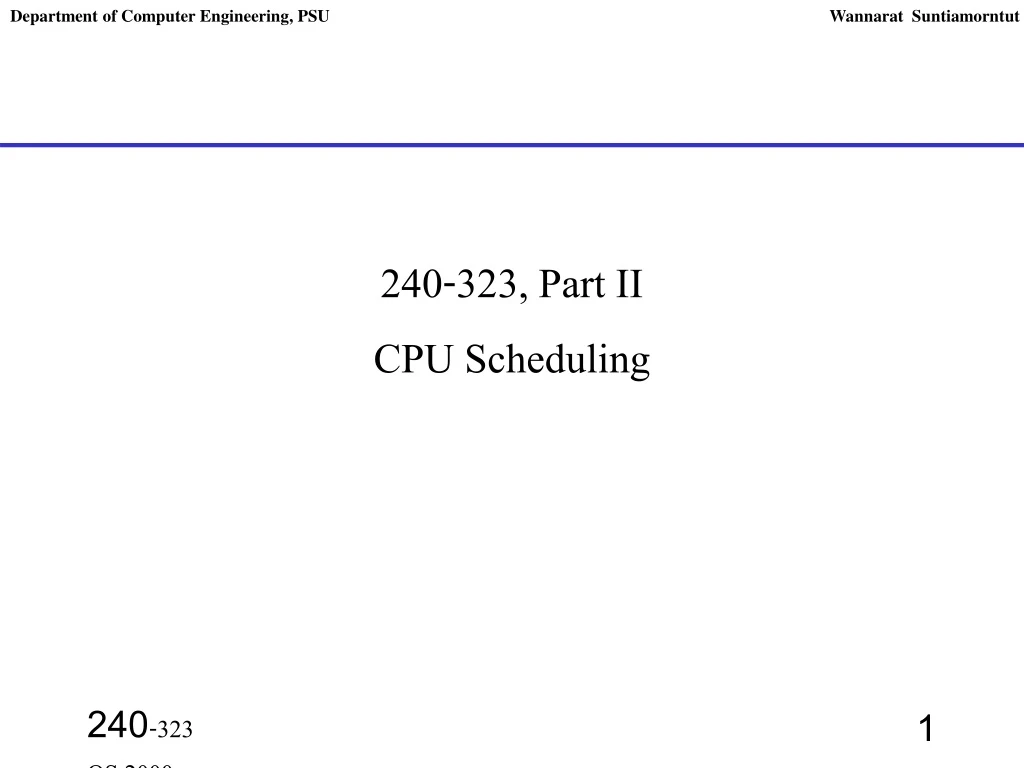 department of computer engineering psu wannarat