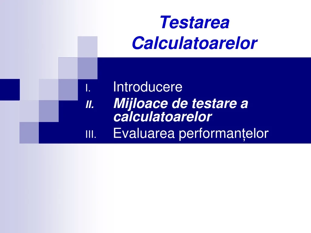 testarea calculatoarelor