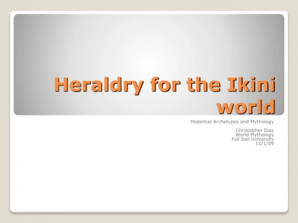 Heraldry for the Ikini world
