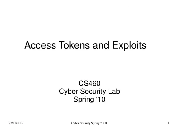 Access Tokens and Exploits