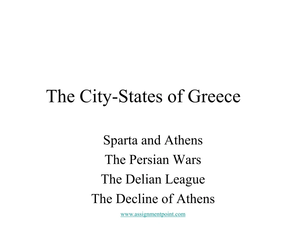 the city states of greece
