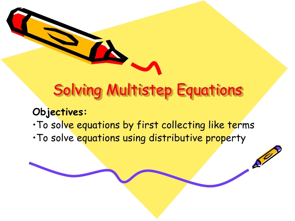 solving multistep equations