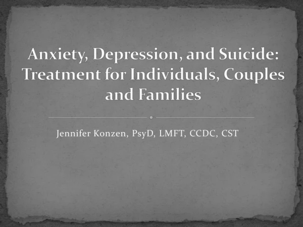 Jennifer Konzen, PsyD , LMFT, CCDC, CST