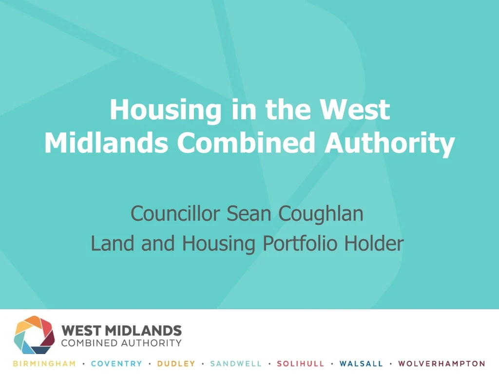 housing in the west midlands combined authority