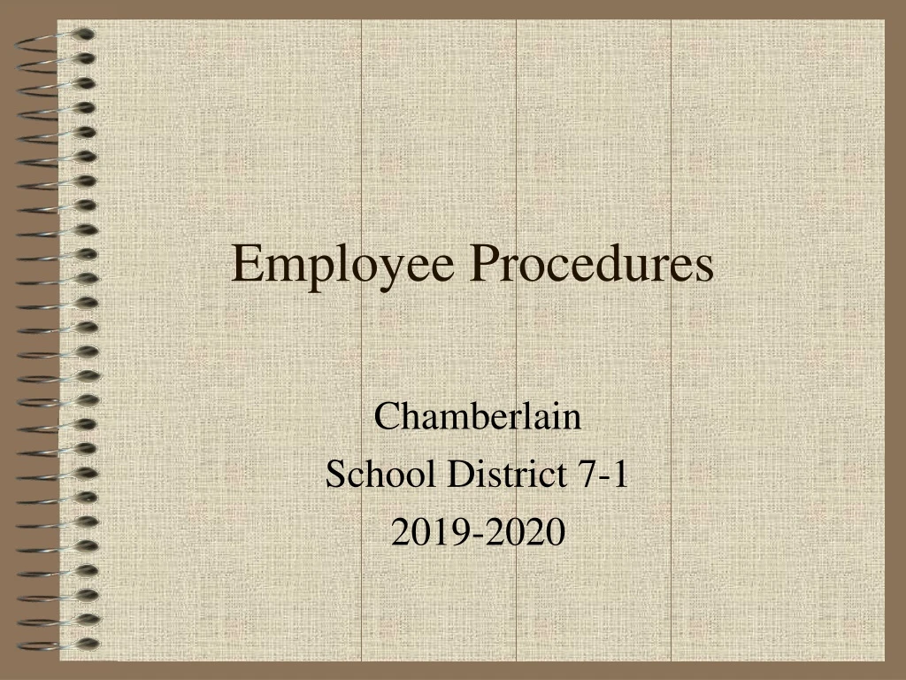 employee procedures