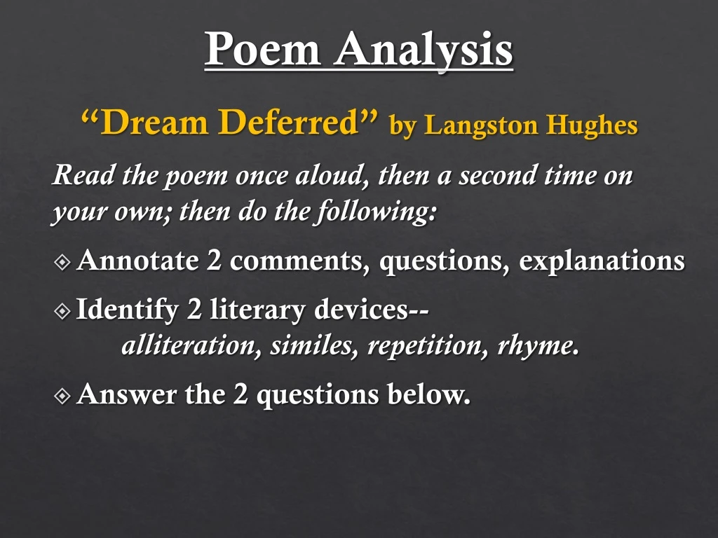 poem analysis