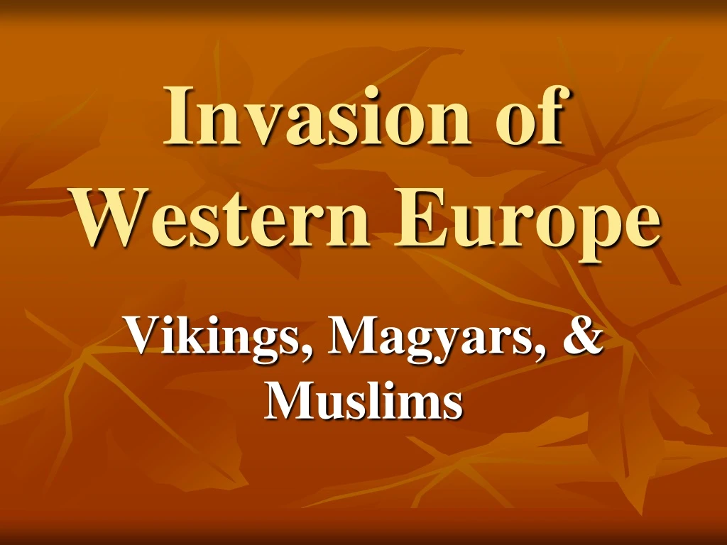 invasion of western europe