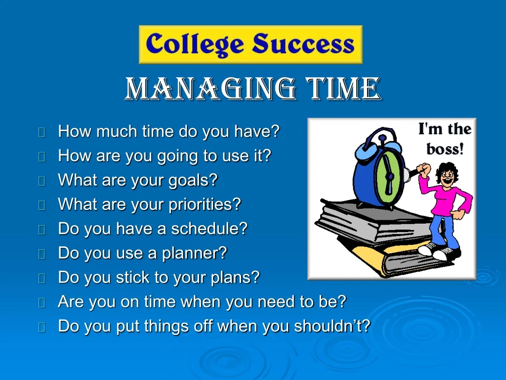 managing time