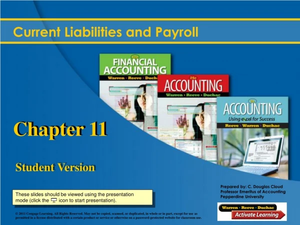 Current Liabilities and Payroll