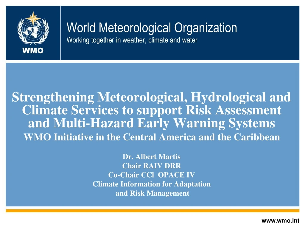 world meteorological organization working together in weather climate and water