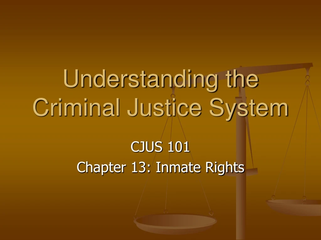 understanding the criminal justice system