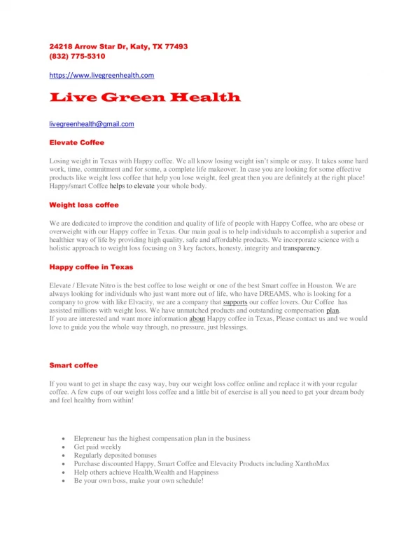 Live Green Health