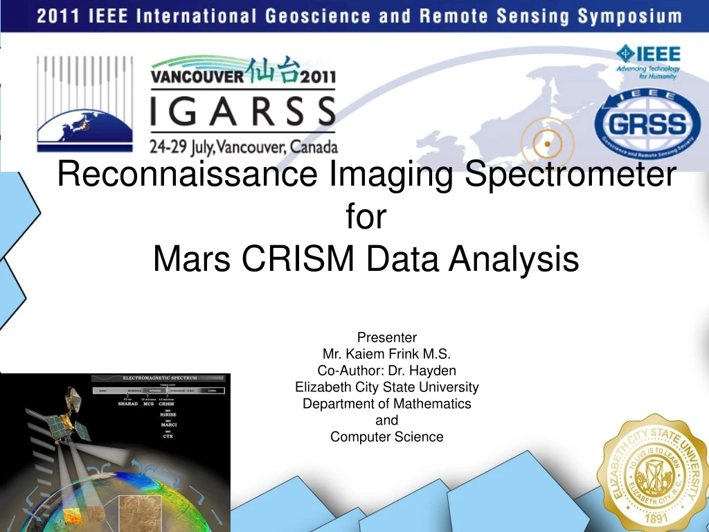 reconnaissance imaging spectrometer for mars