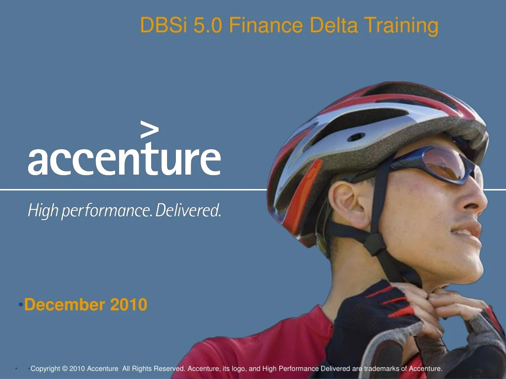 dbsi 5 0 finance delta training