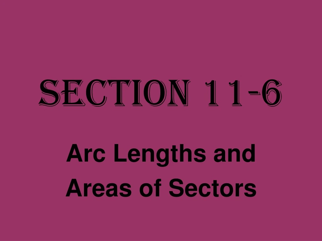 section 11 6